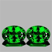 Natural Green Tsavorite Garnet Pair{Flawless-VVS}