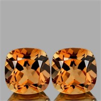 Natural Champagne Imperial Topaz Pair {Flawless-VV