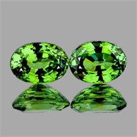 Natural Rare Premium Green Demantoid Pair (Flawles