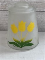 Yellow tulip cookie jar