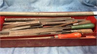Tool Tray of Files & Chisels