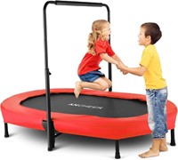 ANCHEER Mini Trampoline  Handle  220 Lbs Red