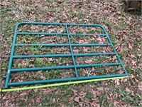 70” x 4 ft green metal gate/ panel