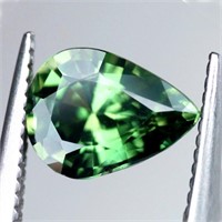 Natural Forest Green Sapphire 1.00 Cts {Flawless-V