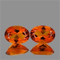 Natural Madeira Orange Citrine Pair [Flawless-VVS]