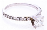 ESTATE Lady's 18kt Gold (2.50g) Diamond Solitaire