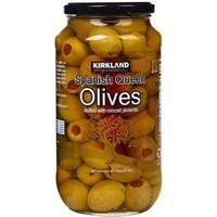 Kirkland Spanish Queen Olives, Pimiento 21Oz