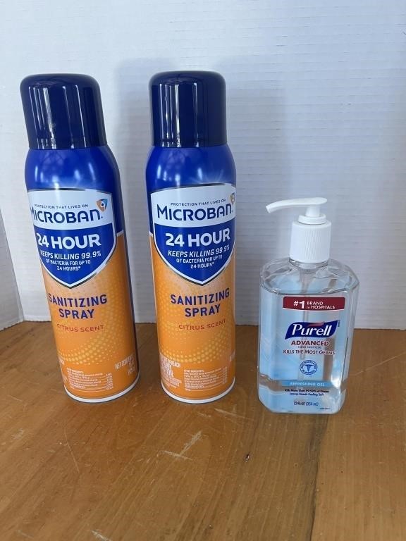 Sanitizing spray, hand sanitizer