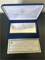 September 11 Silverleaf coin certificate