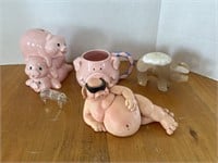 Pig figurines