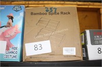 bamboo spice rack
