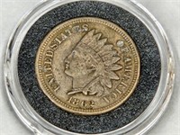1862 Indian Head Penny Coin