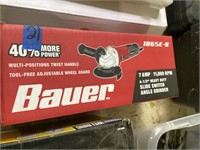 Bauer 1865E13 7-amp slide switch angle grinder