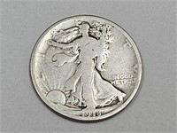 1918 Walking Liberty Half Dollar Coin