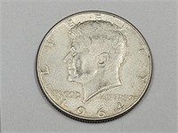 1 1964 D Silver Kennedy Half Dollar Coins