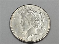 1923 S SIlver Peace Dollar Coin