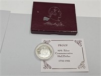 1982 Silver Washington Half Dollar Proof Coin