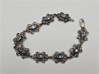 925 Bracelet w/Stones