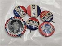 Wilikie Political Buttons