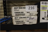 2- deep soak max bath drains