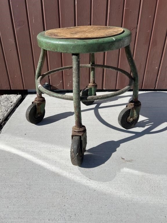 Green mechanics stool