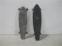 Vtg Two Long Skateboards Largest 42"x 9.5"x 4"