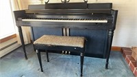 Wurlitzer piano with bench 42x39