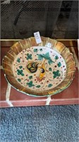 Ceramic handpainted bowl made in Italy
