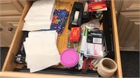 Office & kitchen supplies drawer lot