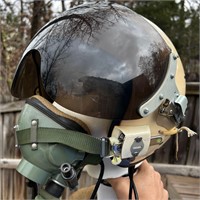Vietnam Era HGU 2/P Pilot Helmet W Accessories