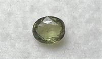 Natural Olive Green Ceylon Sapphire...3.480 Cts
