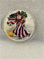 2005 Colorized 1oz Silver Walking Liberty Dollar