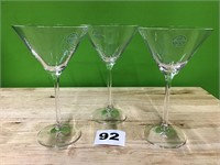 Lenox Tuscany Classics Martini Glasses lot of 3