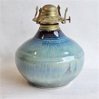 Handmade Pottery Oil Lamp -no chimney