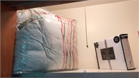 Comforter, cotton full size bed sheet set, fleece