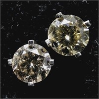 $2600 14K  Diamond(0.68ct) Earrings