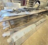 Large scrap metal lot round tubing angle, iron