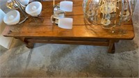 Wooden coffee table- 53 x 22 inches
 ** no