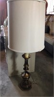 Solid brass lamp 41in tall