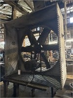 Large industrial fan hardwired in buyer must
