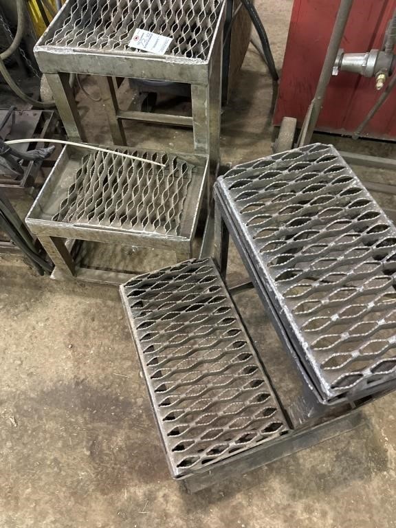 Two metal stepstools see pictures