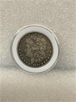 1881 silver Morgan Dollar