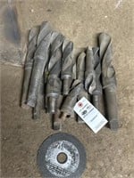 Medium to large hole drill, bits or steel see