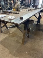 Large steel table for welding and metalworks