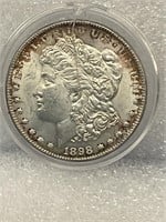 1898 silver Morgan Dollar