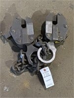 Sheet metal lift points with chain