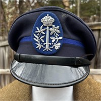 RARE VNTG Belgium City Police Visor Hat MINT