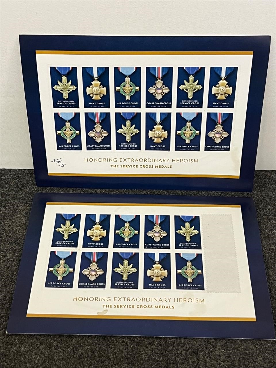 2* The Service Cross Medals US FOREVER STAMP SHEET