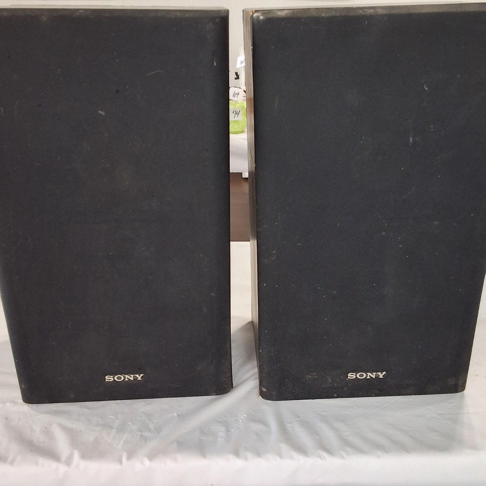 2 SONY SPEAKERS