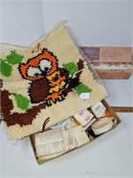 Latch Hook Owl & Old Scented Drawer Liner In Box